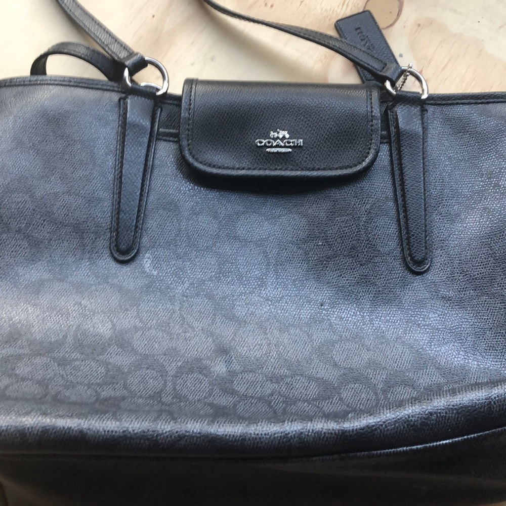 Used Black Coach purse